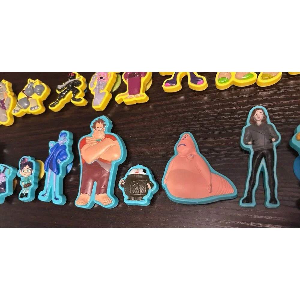 Lot of 19 Character Suction Cup Toys TMNT Wreck It Ralph Mixed McDonald’s Disney